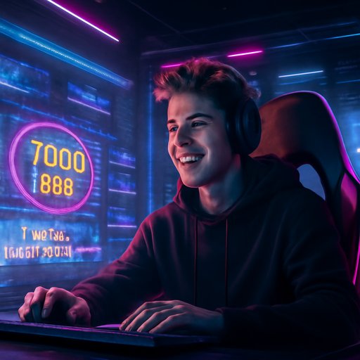 7000 BDT আলোঝলমলে প্রগ্রেসিভ জ্যাকপট ডিসপ্লে